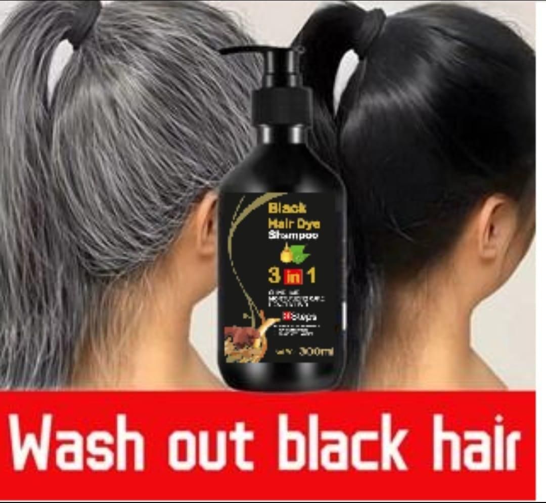 BLOSDREAM AYURVEDIC Black Dye Hair Shampoo 3 in 1 ( Men & Women ) (Buy1 Get 1 FREE) Best